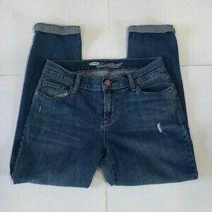 Old Navy Sweetheart Size 2 Blue Cuffed Ank…